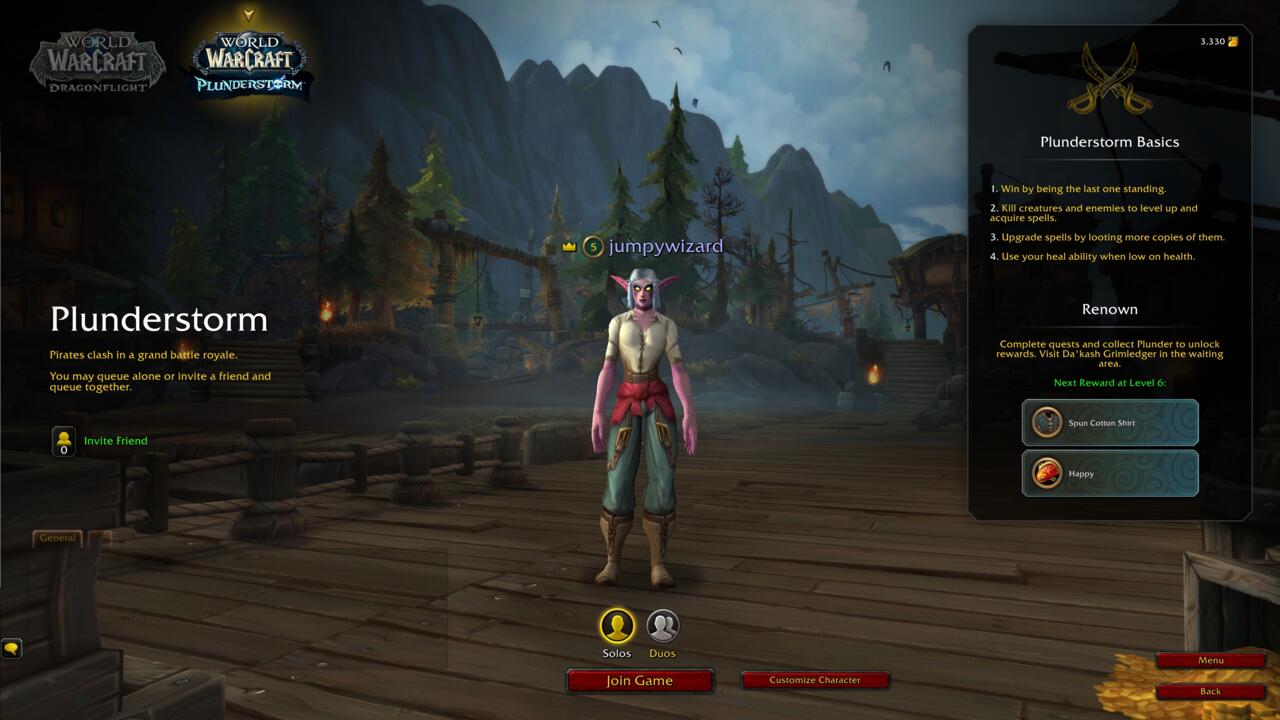 Plunderstorm is accessed via the Dragonflight client, but the expansion isn't required to play.