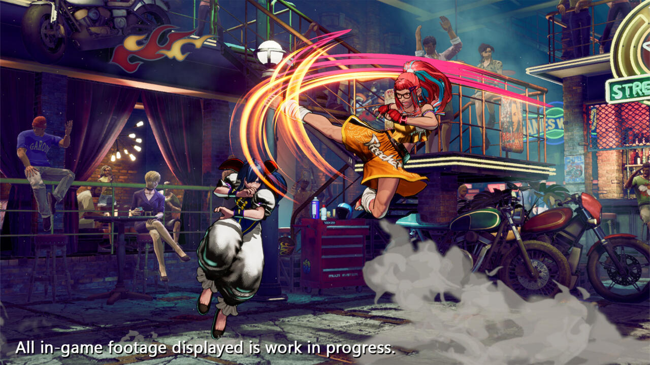 Preecha (right) attacks Hotaru.